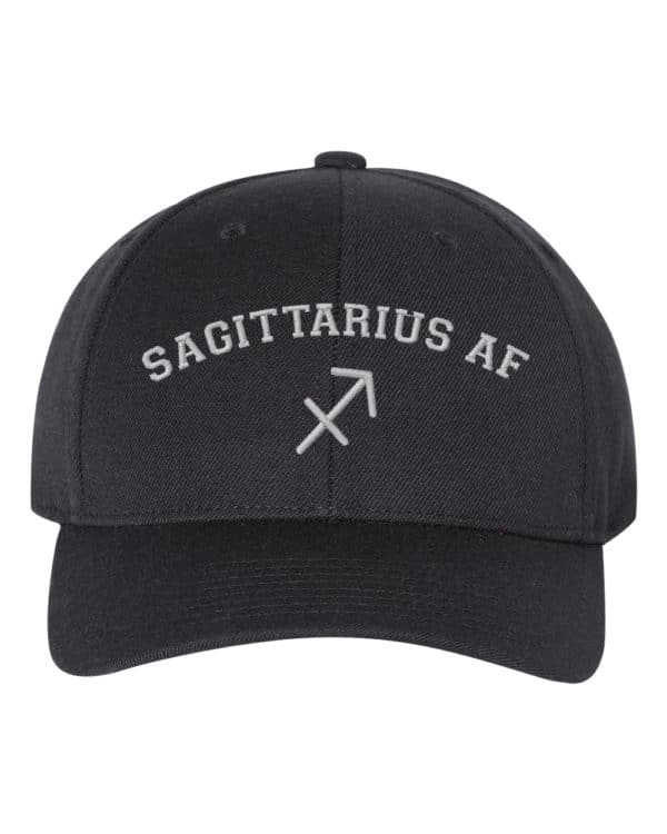 Sagittarius AF Astrology Signs Embroidery Snapback Hat Cap - Cuztom Threadz