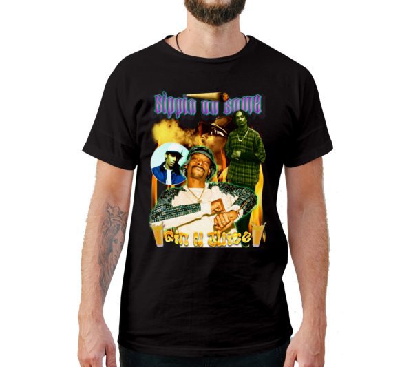 Gin N Juice Snoop Dogg Vintage Style T-Shirt - Cuztom Threadz
