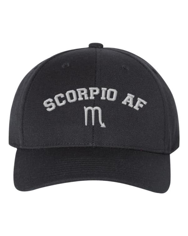Scorpio AF Astrology Signs Embroidery Snapback Hat Cap - Cuztom Threadz