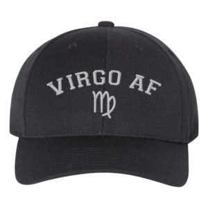 Virgo AF Astrology Signs Embroidery Snapback Hat Cap - Cuztom Threadz