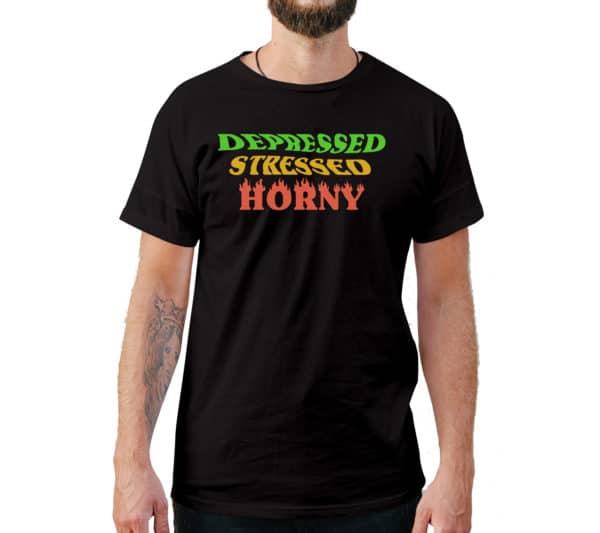 Deppresed Funny T-Shirt - Cuztom Threadz