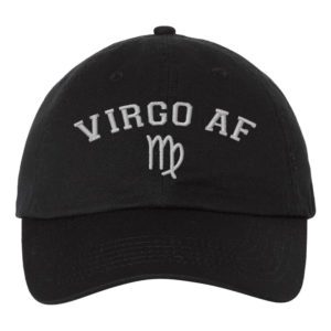 Virgo AF Astrology Signs Embroidery Dad Hat Cap - Cuztom Threadz