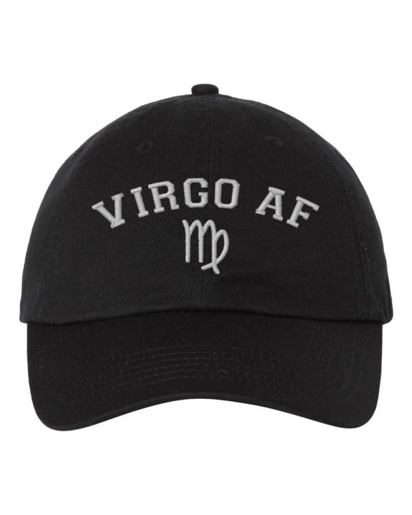 Virgo AF Astrology Signs Embroidery Dad Hat Cap - Cuztom Threadz