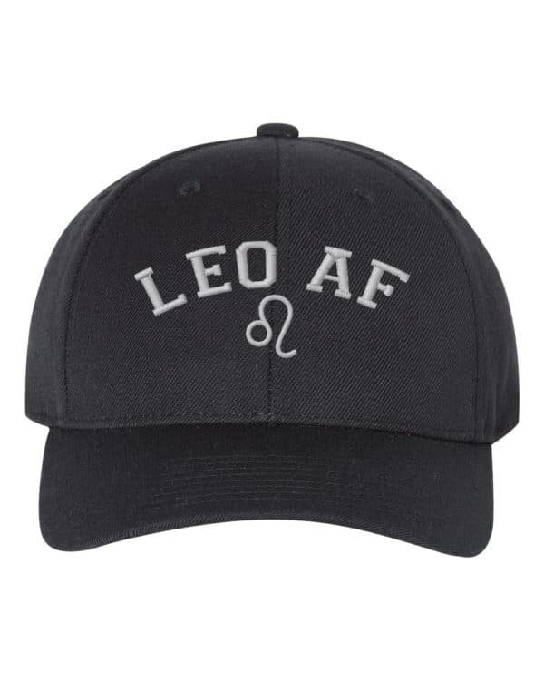 Leo AF Astrology Signs Embroidery Snapback Hat Cap - Cuztom Threadz