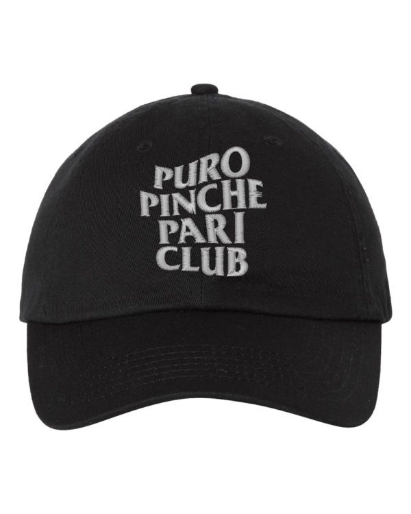 Puro Pinchi Pari Club Embroidery Dad Hat Cap - Cuztom Threadz