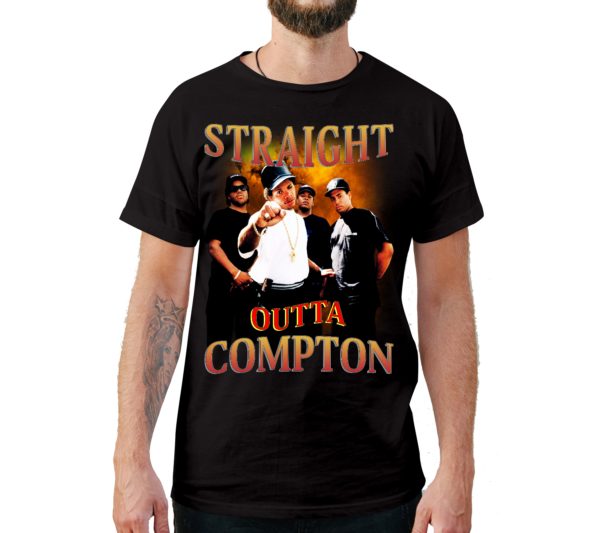Straight Outta Compton Vintage Style T-Shirt - Cuztom Threadz