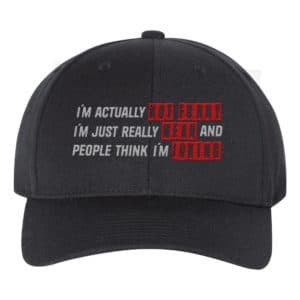 Not Funny Humour Funny Snapback Hat Cap Embroidery - Cuztom Threadz