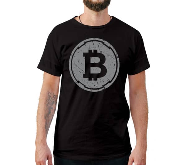 Grey Bitcoin Style T-Shirts - Cuztom Threadz