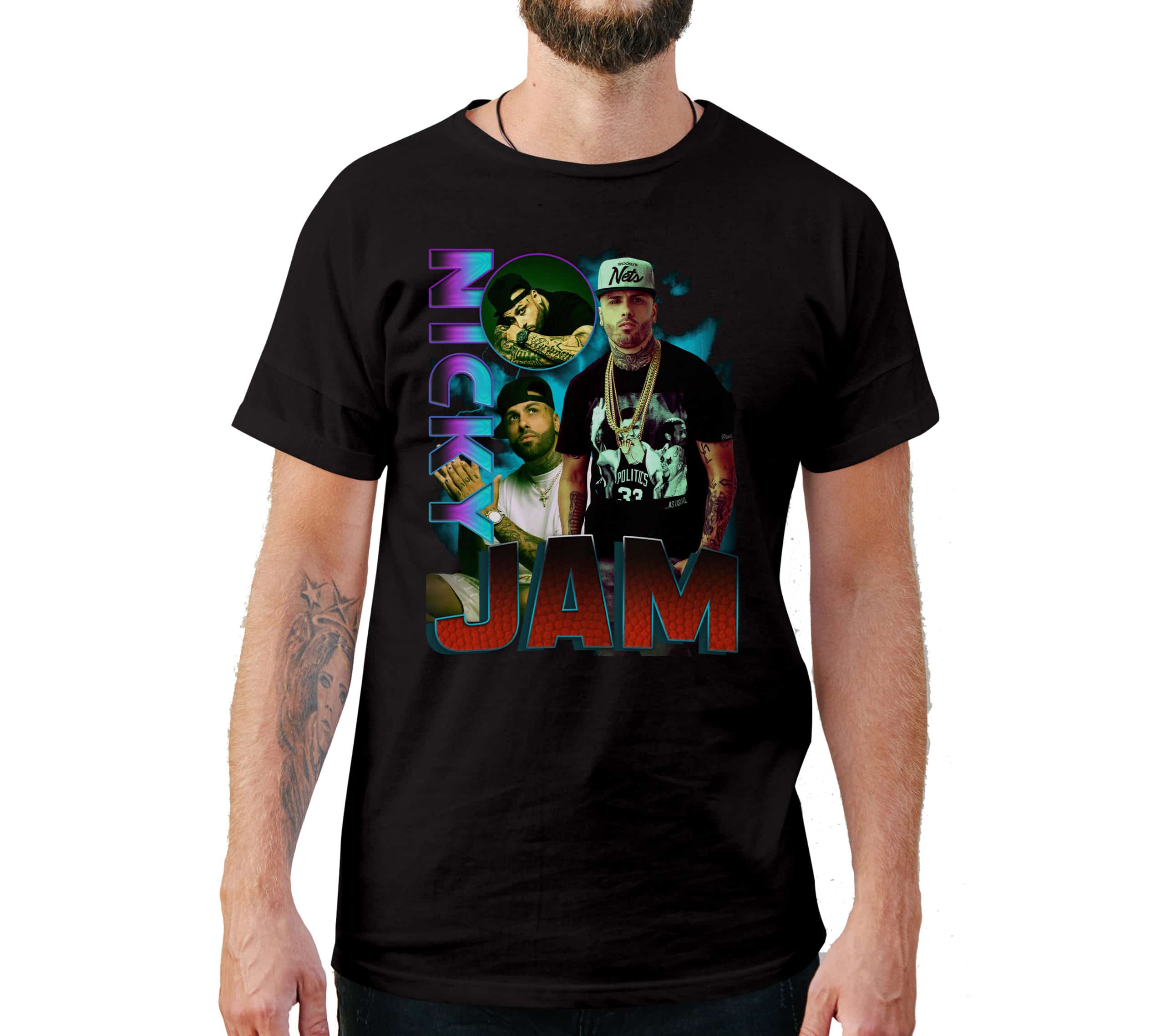Nicky Jam Vintage Style T-Shirt, Buy Tees Online
