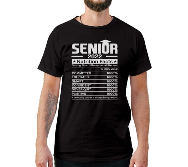 Senior Facts 2022 Graduation Shirt - Cuztom Threadz