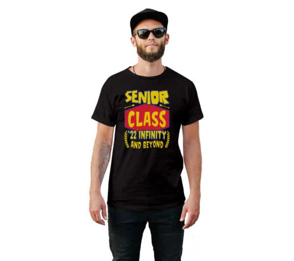 Senior Class 2022 Infinity and Beyond Graduation T-Shirt - Cuztom Threadz