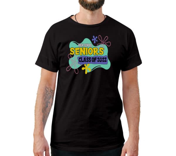 Spongebob Theme Seniors 2022 Graduation T-Shirts - Cuztom Threadz