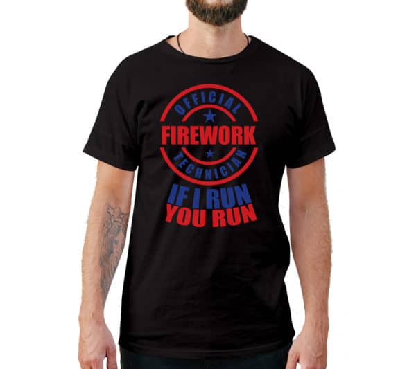 Official Firework Technician T-Shirt - Cuztom Threadz