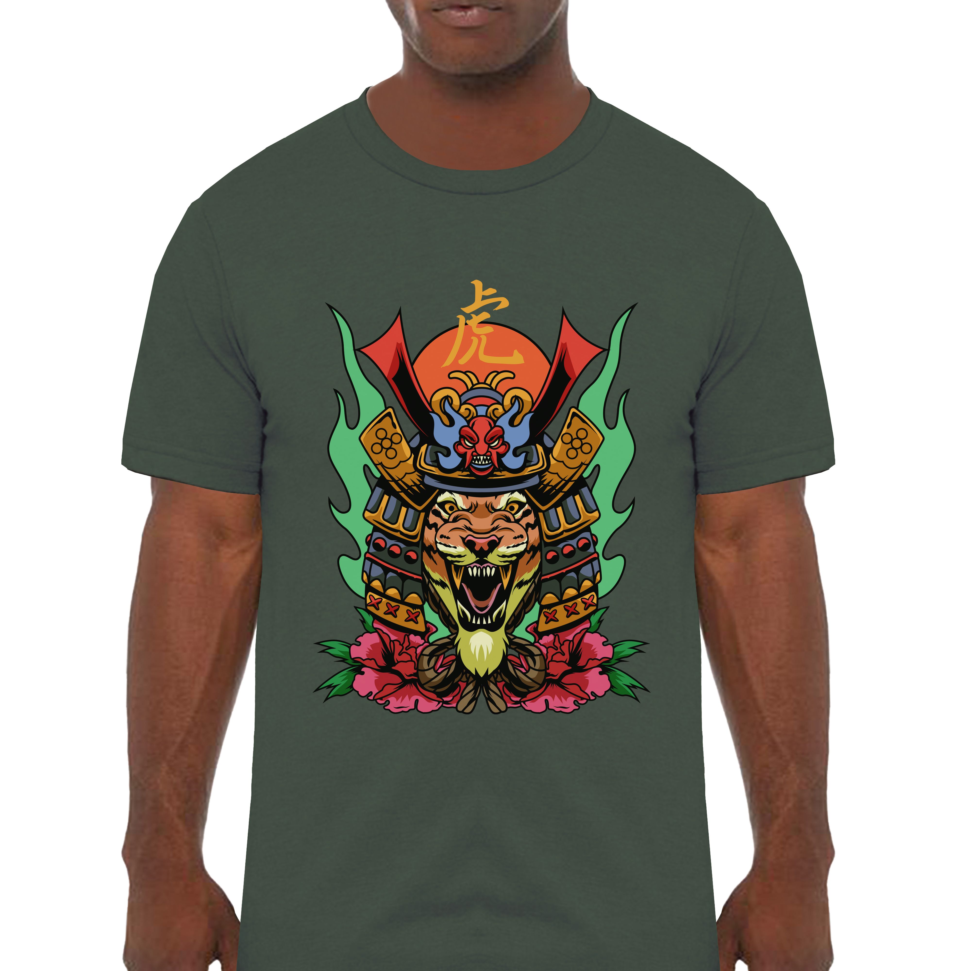 Tiger Tora Japanese Art Classic Graphic T-Shirt - Cuztom Threadz