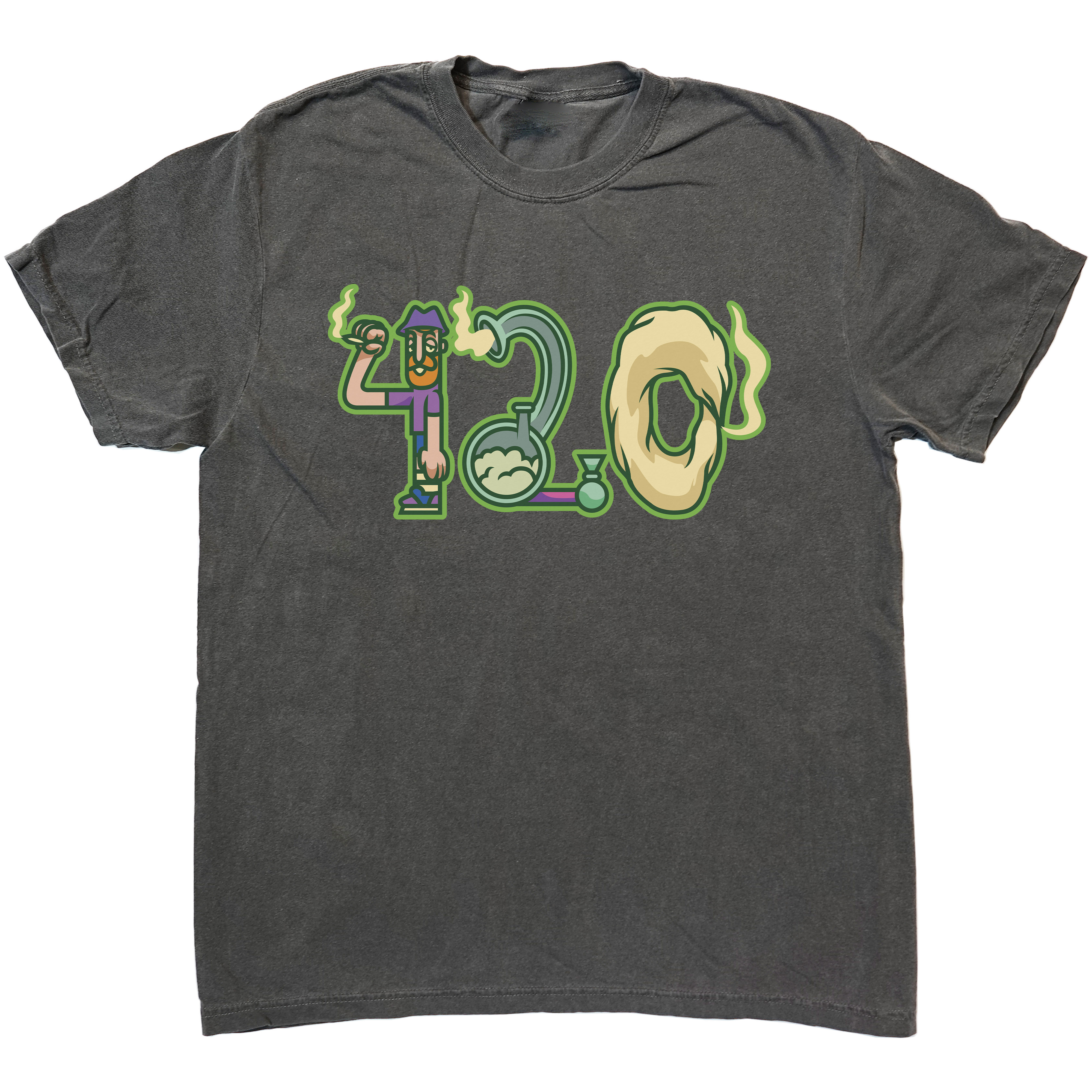 420 Smoke Clouds Classic Graphic T-Shirts - Cuztom Threadz