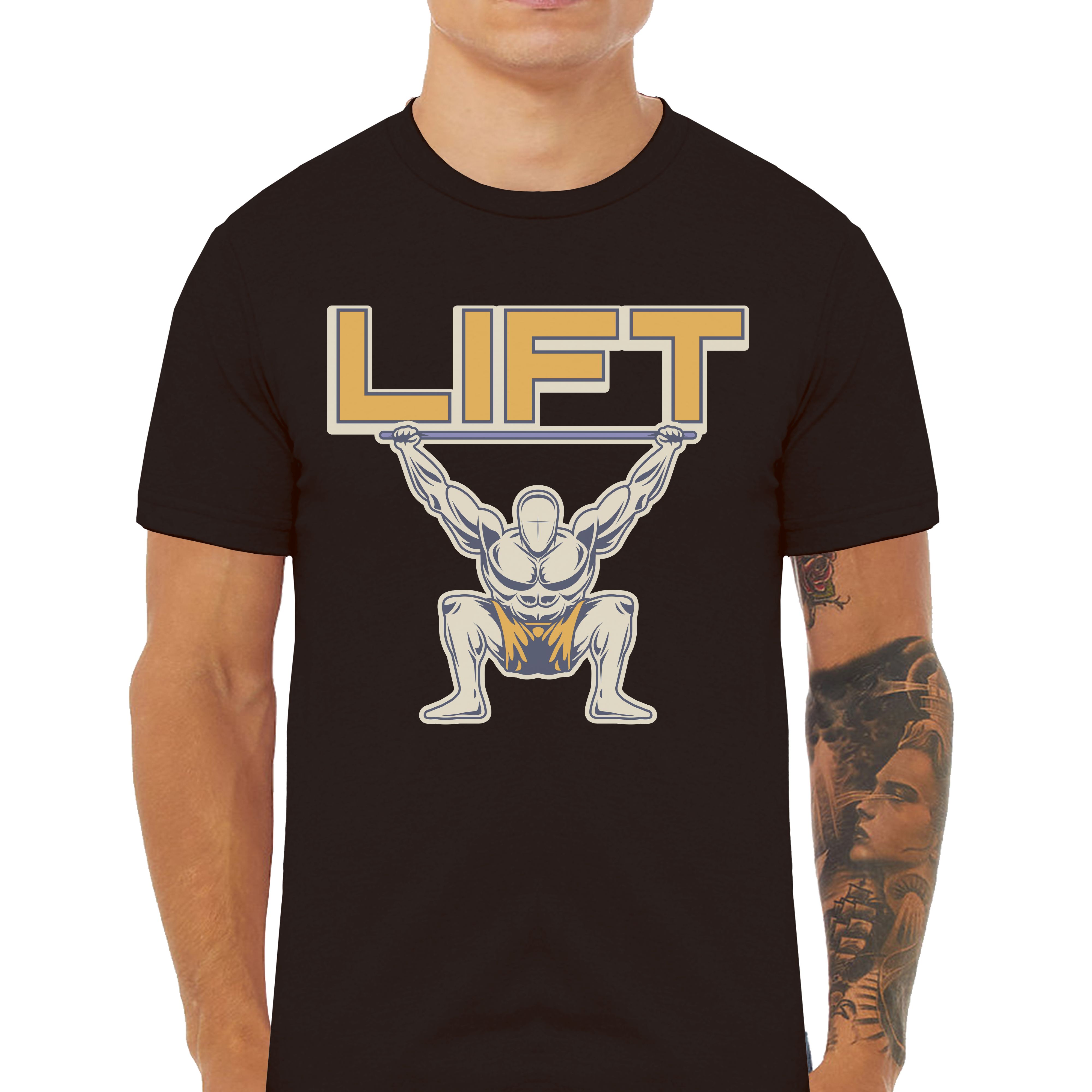 LIFT Gym Workout Empowering T-Shirts - Cuztom Threadz