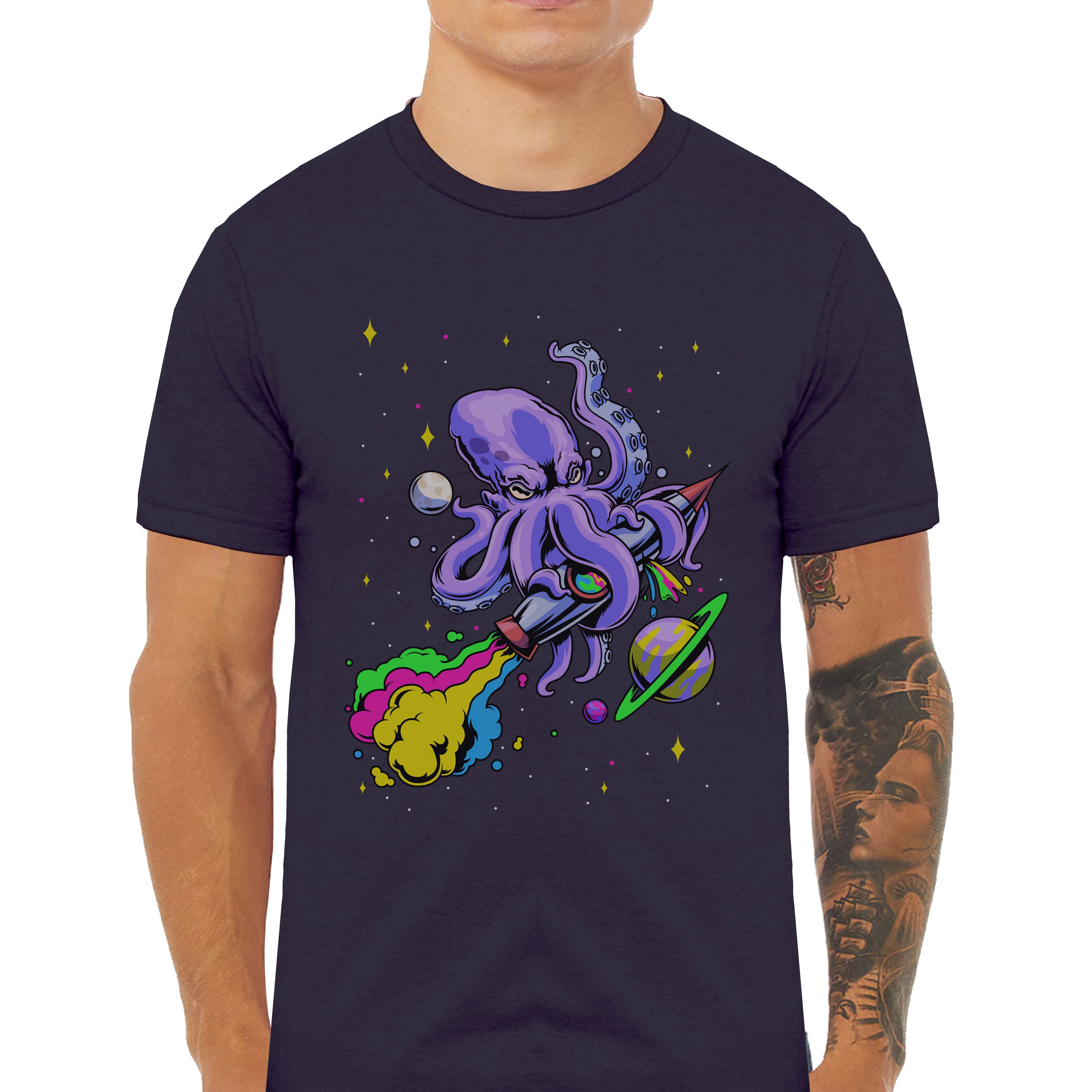 Octospace Classic Graphic T-Shirt - Cuztom Threadz