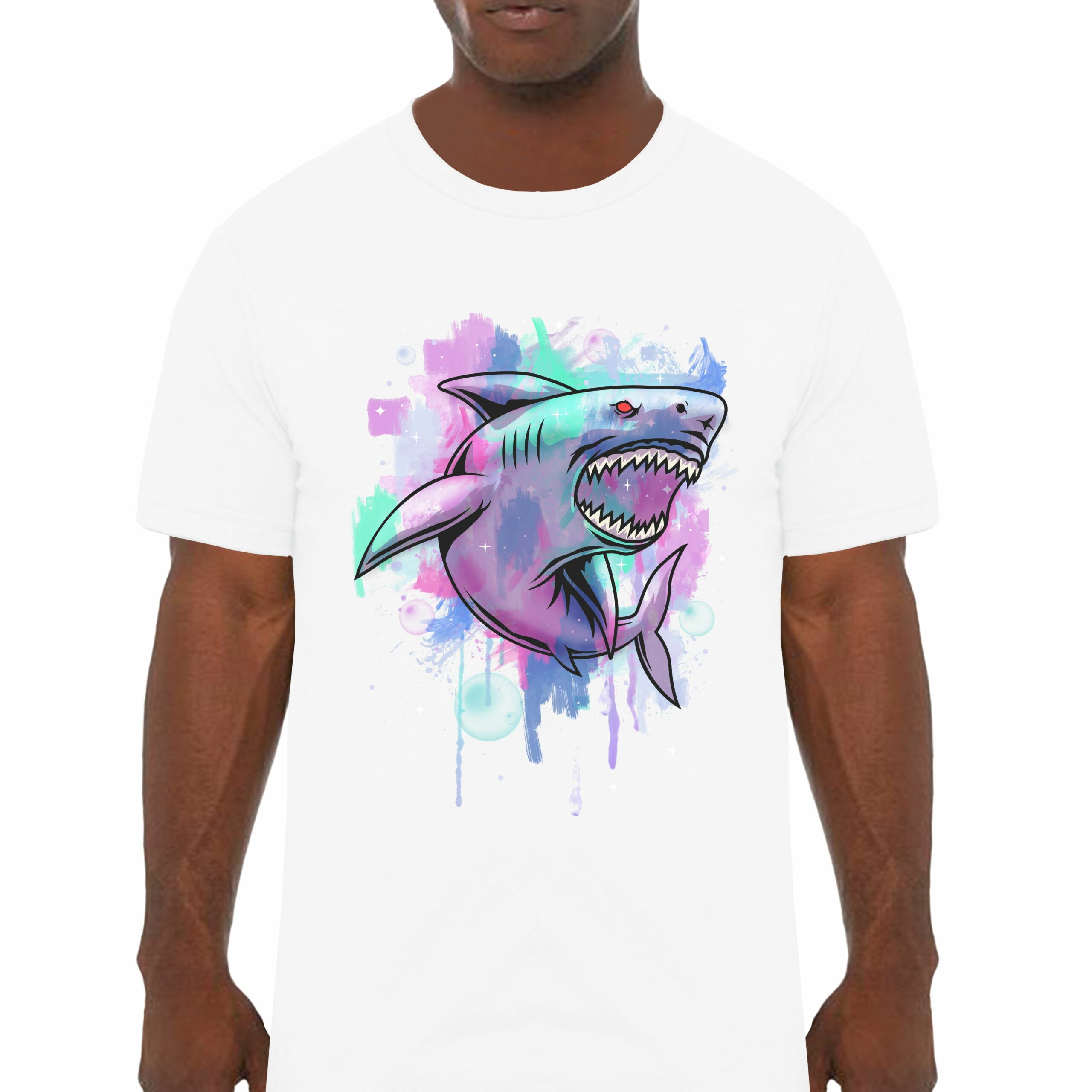 Shark Attack Worlds Classic Graphic T-Shirt - Cuztom Threadz