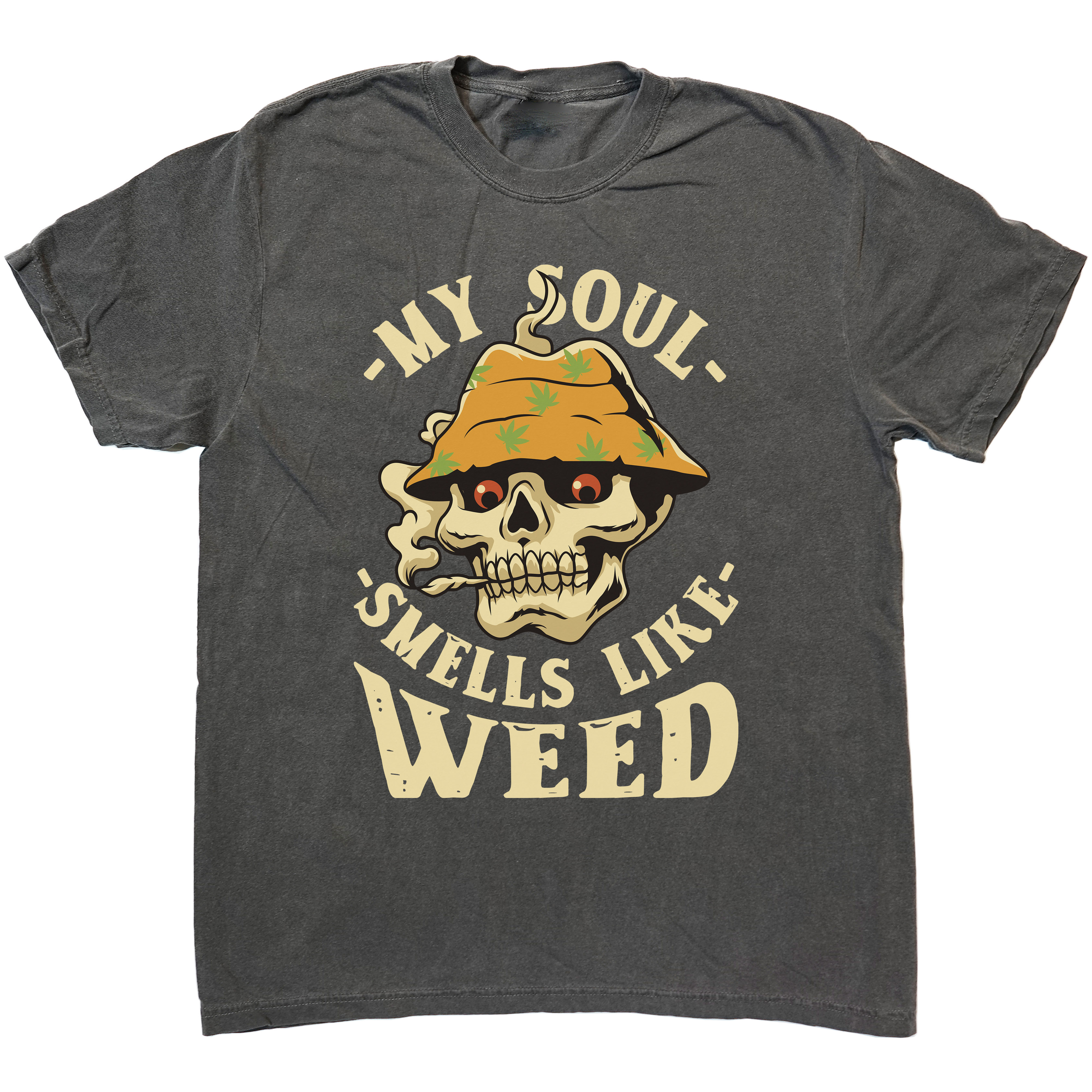 My Soul Smells Like Weed Classic Graphic T-Shirts - Cuztom Threadz