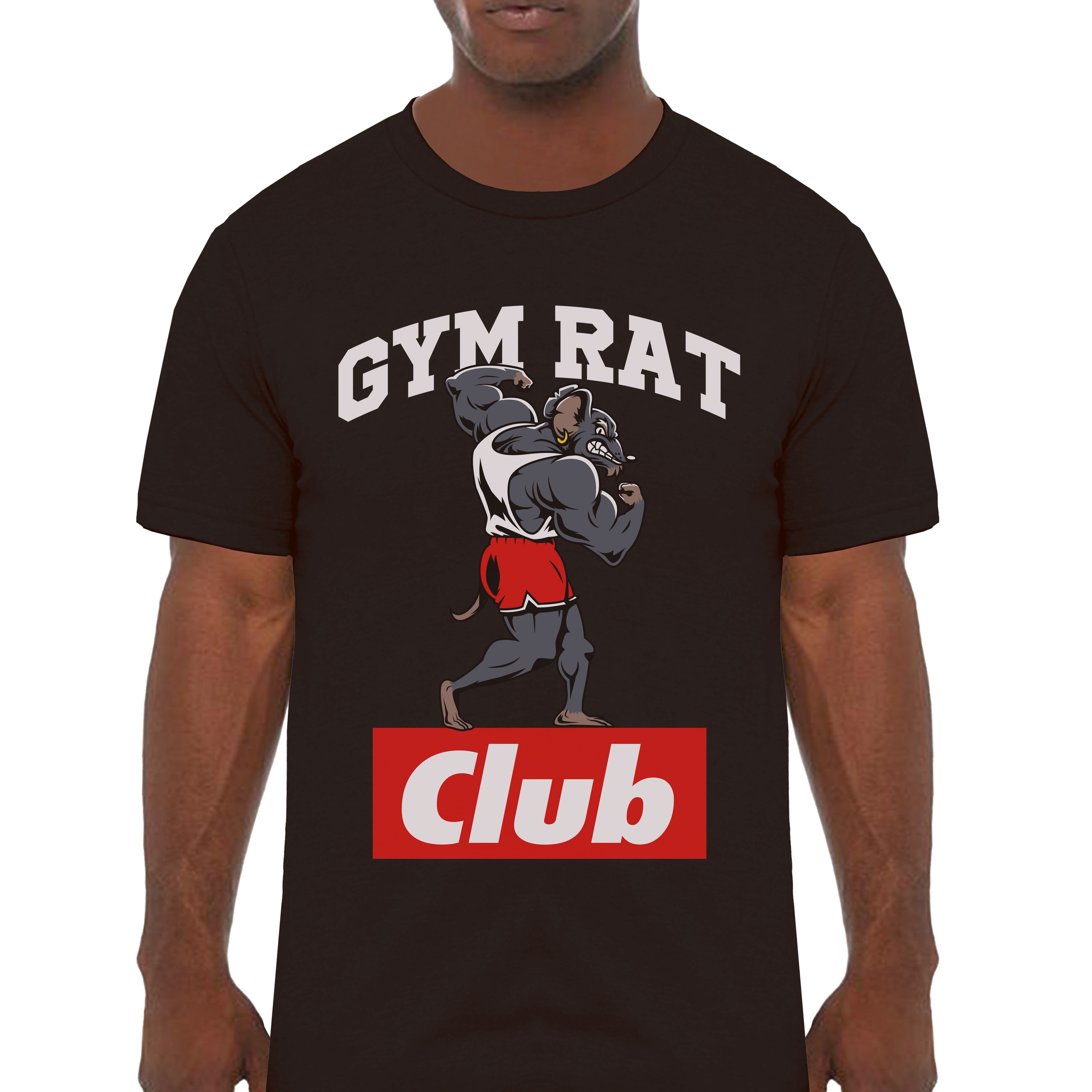 Gym Rat Club Gym Workout Empowering T-Shirts - Cuztom Threadz