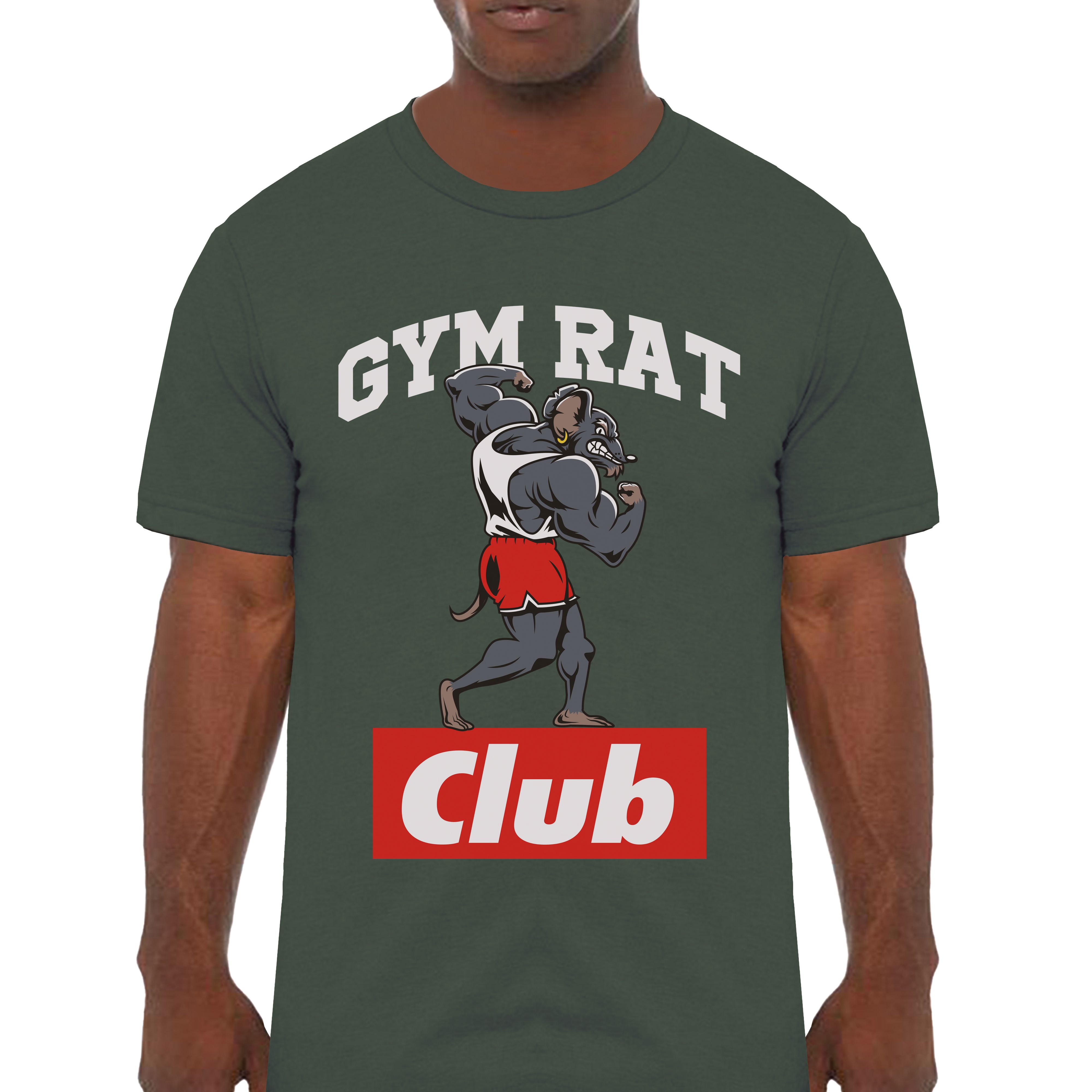 Gym Rat Club Gym Workout Empowering T-Shirts - Cuztom Threadz
