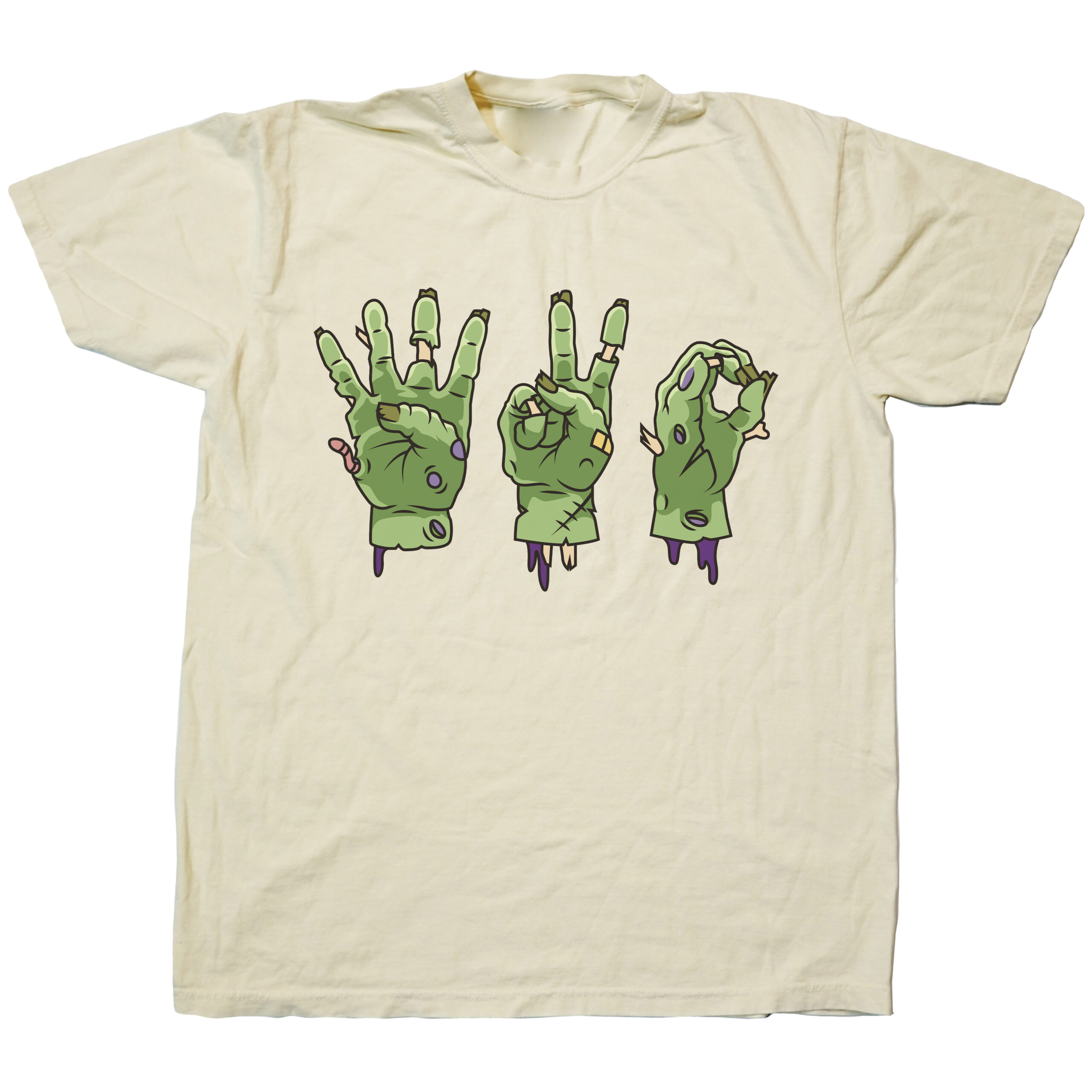 420 Zombie Hands Classic Graphic T-Shirts - Cuztom Threadz