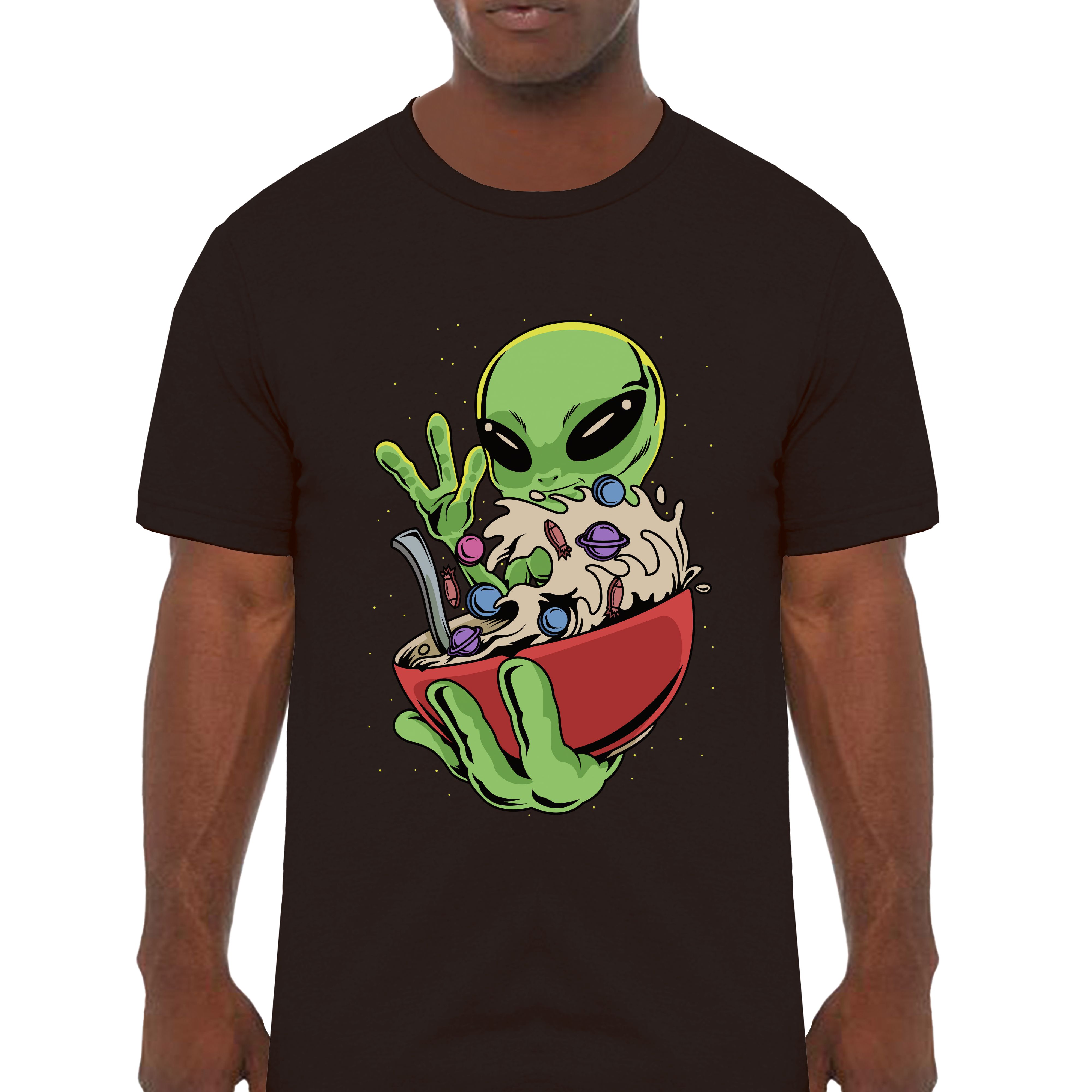 Space Os Cereal Classic Graphic T-Shirt - Cuztom Threadz