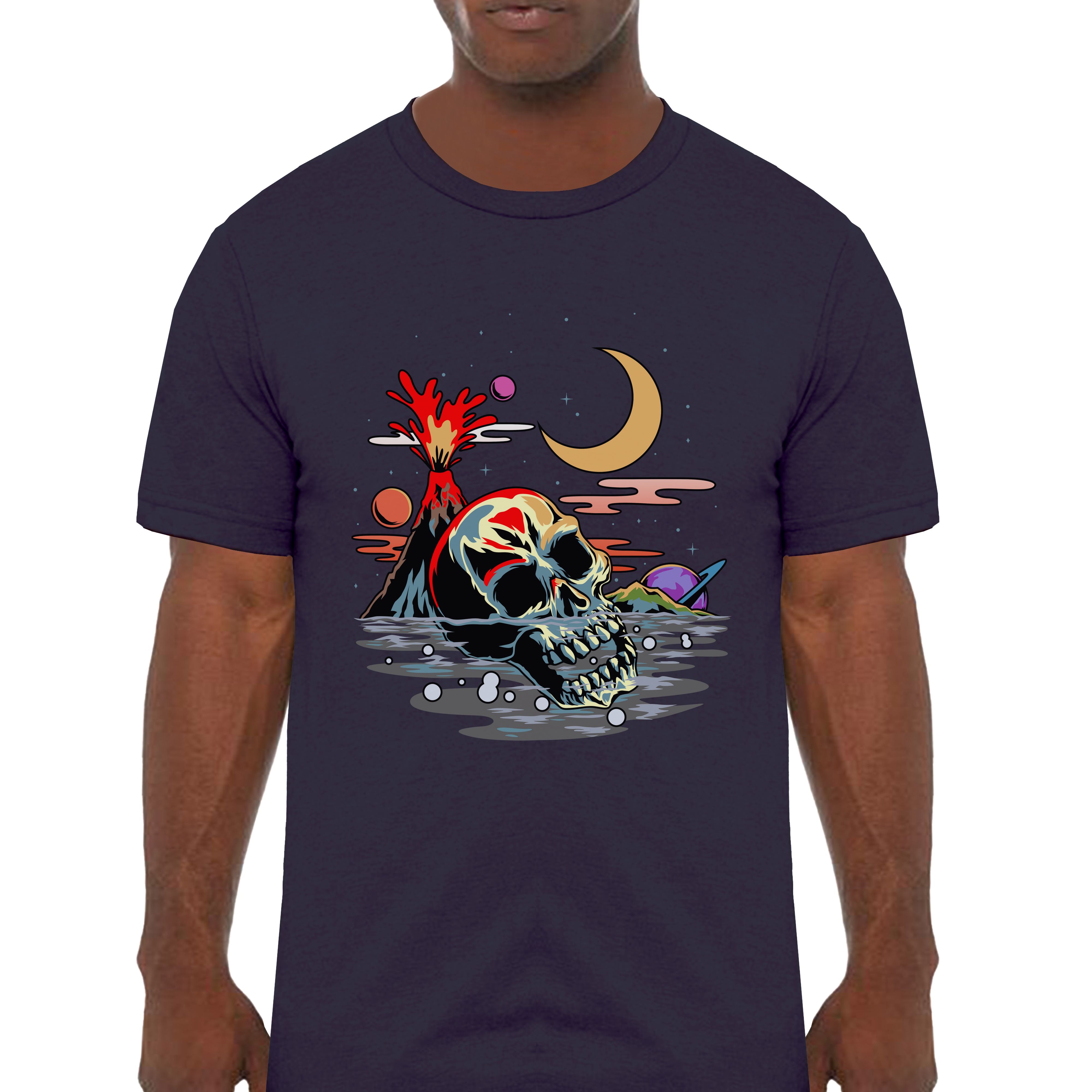 Skull Decomposing Classic Graphic T-Shirt - Cuztom Threadz