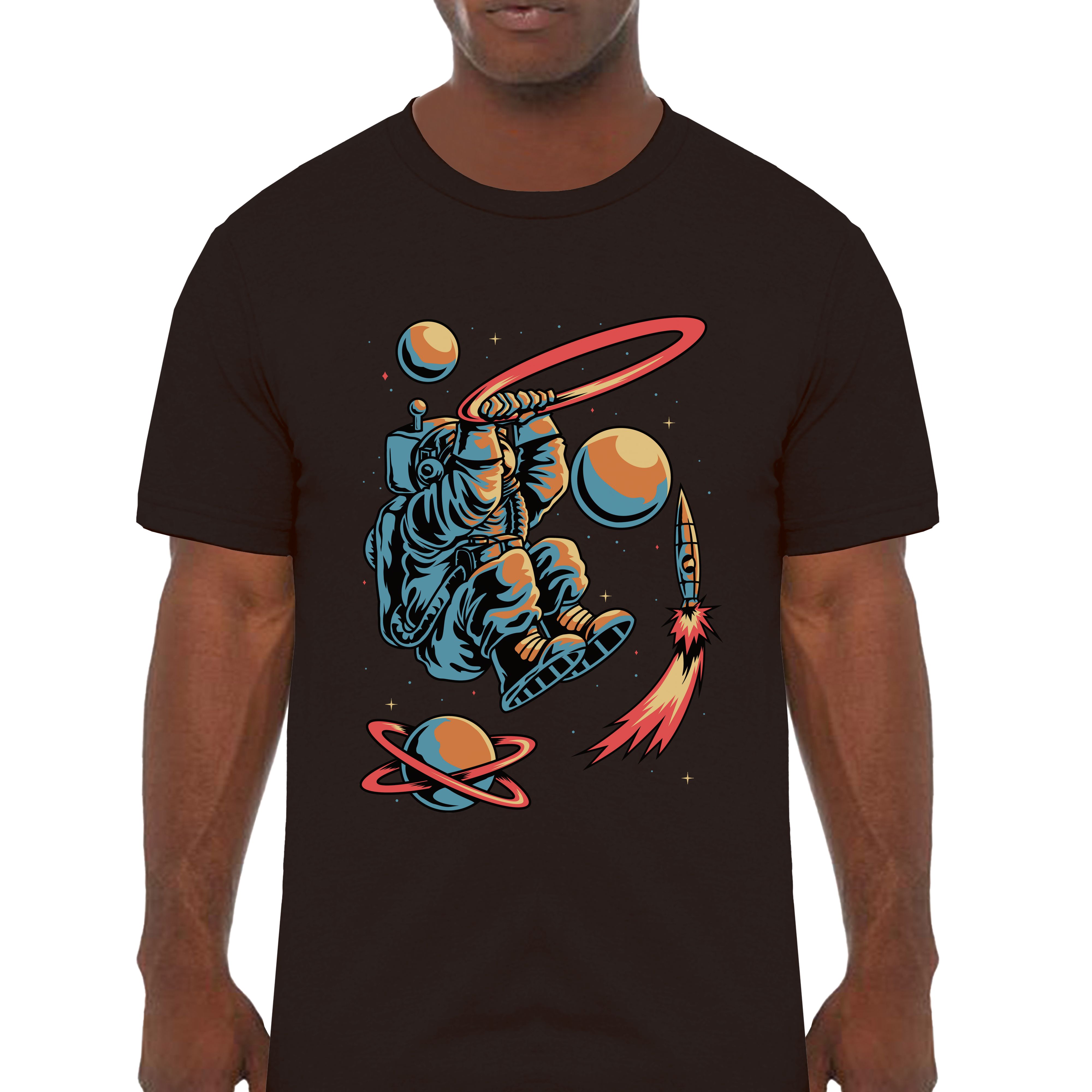 Dunk Slam Worlds Astronaut Classic Graphic T-Shirt - Cuztom Threadz