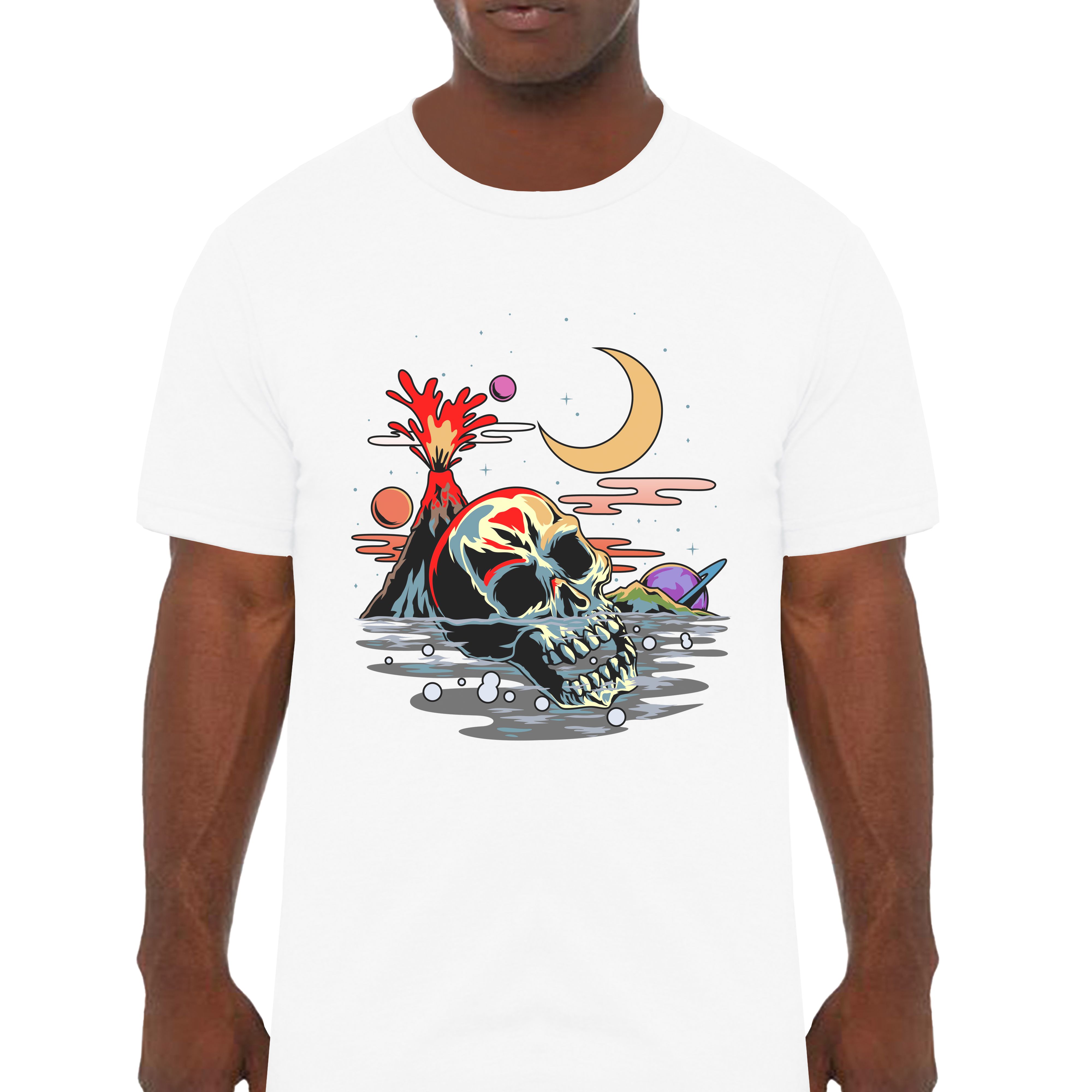 Skull Decomposing Classic Graphic T-Shirt - Cuztom Threadz
