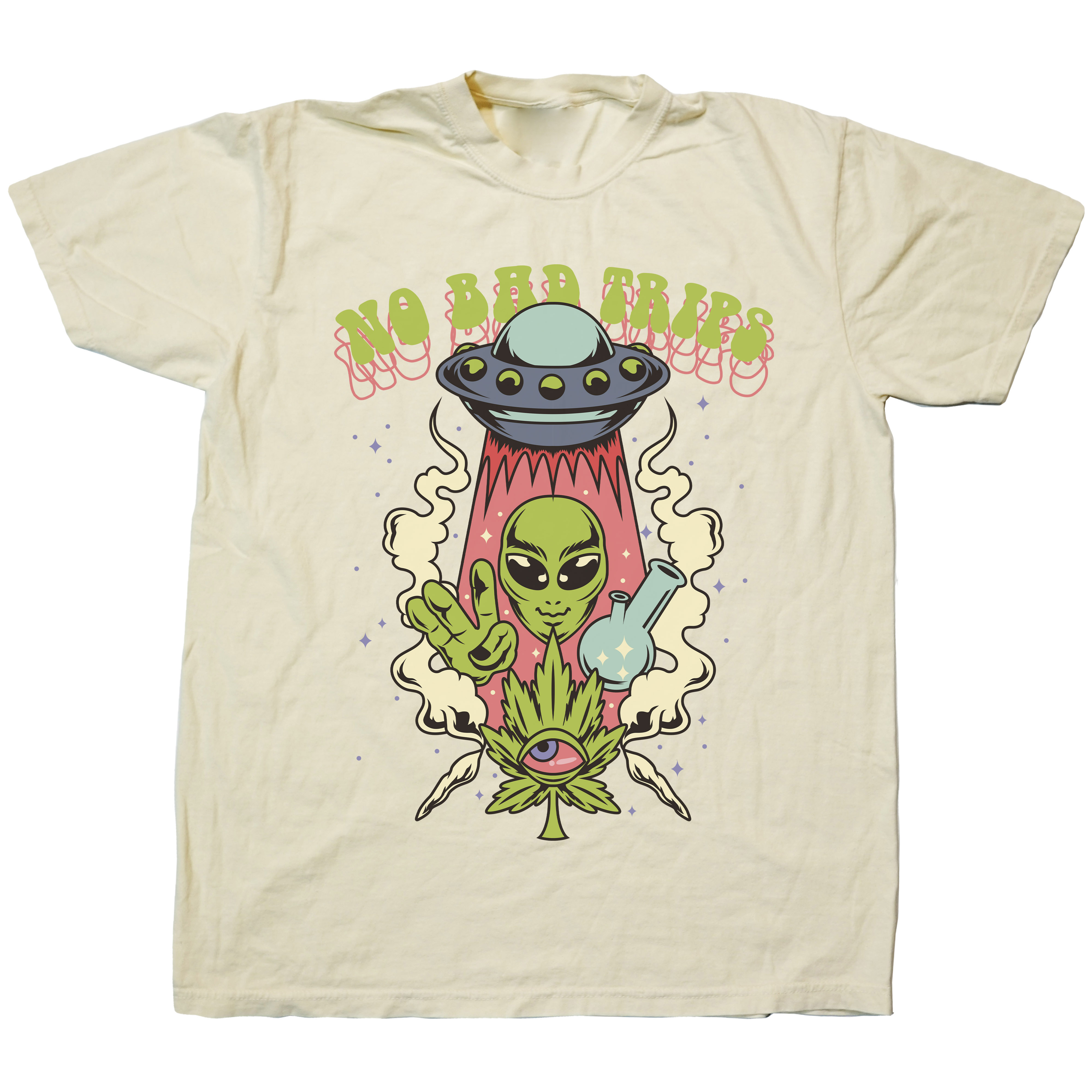 No Bad Trips Classic Graphic T-Shirts - Cuztom Threadz