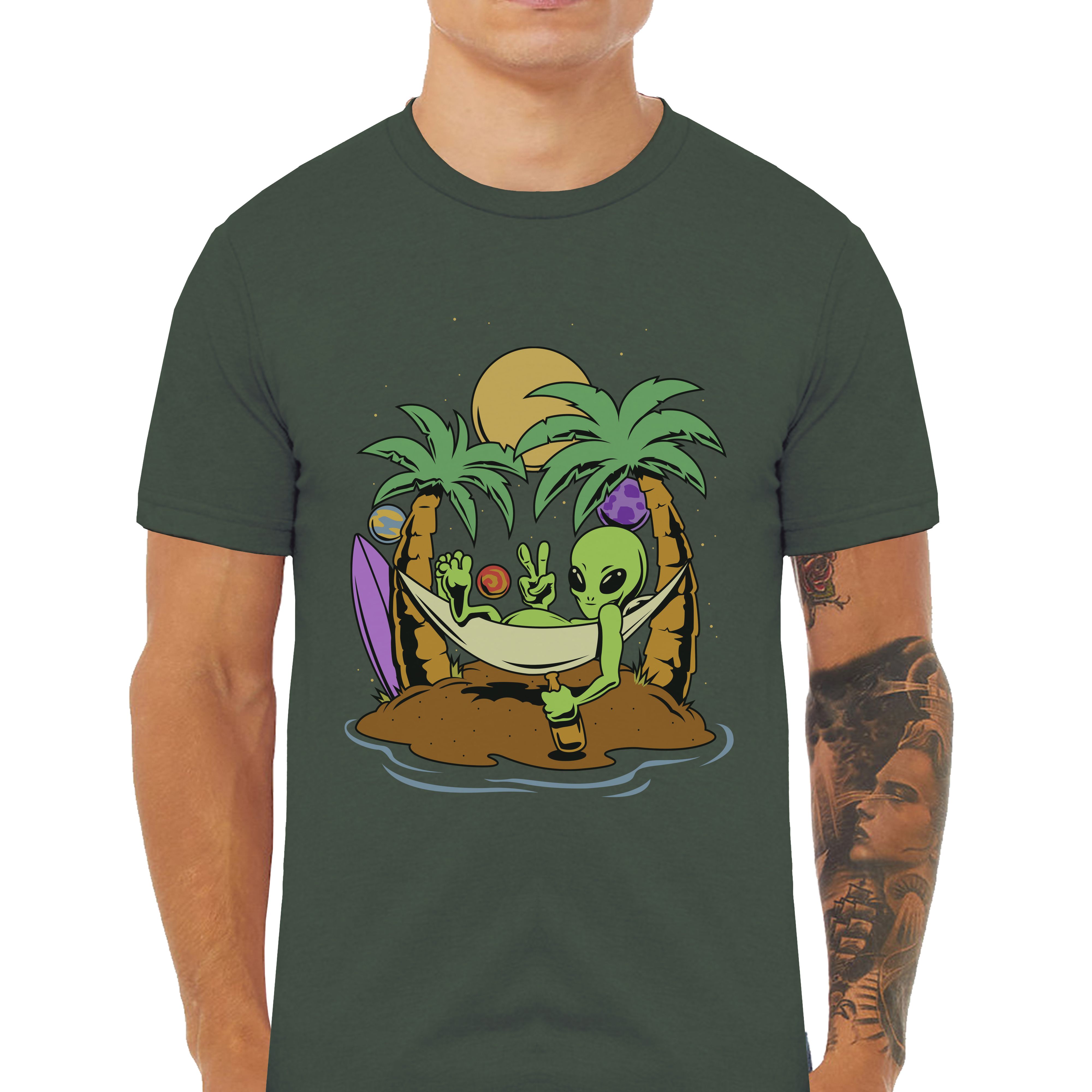 Out of This World Vacation Classic Graphic T-Shirt - Cuztom Threadz