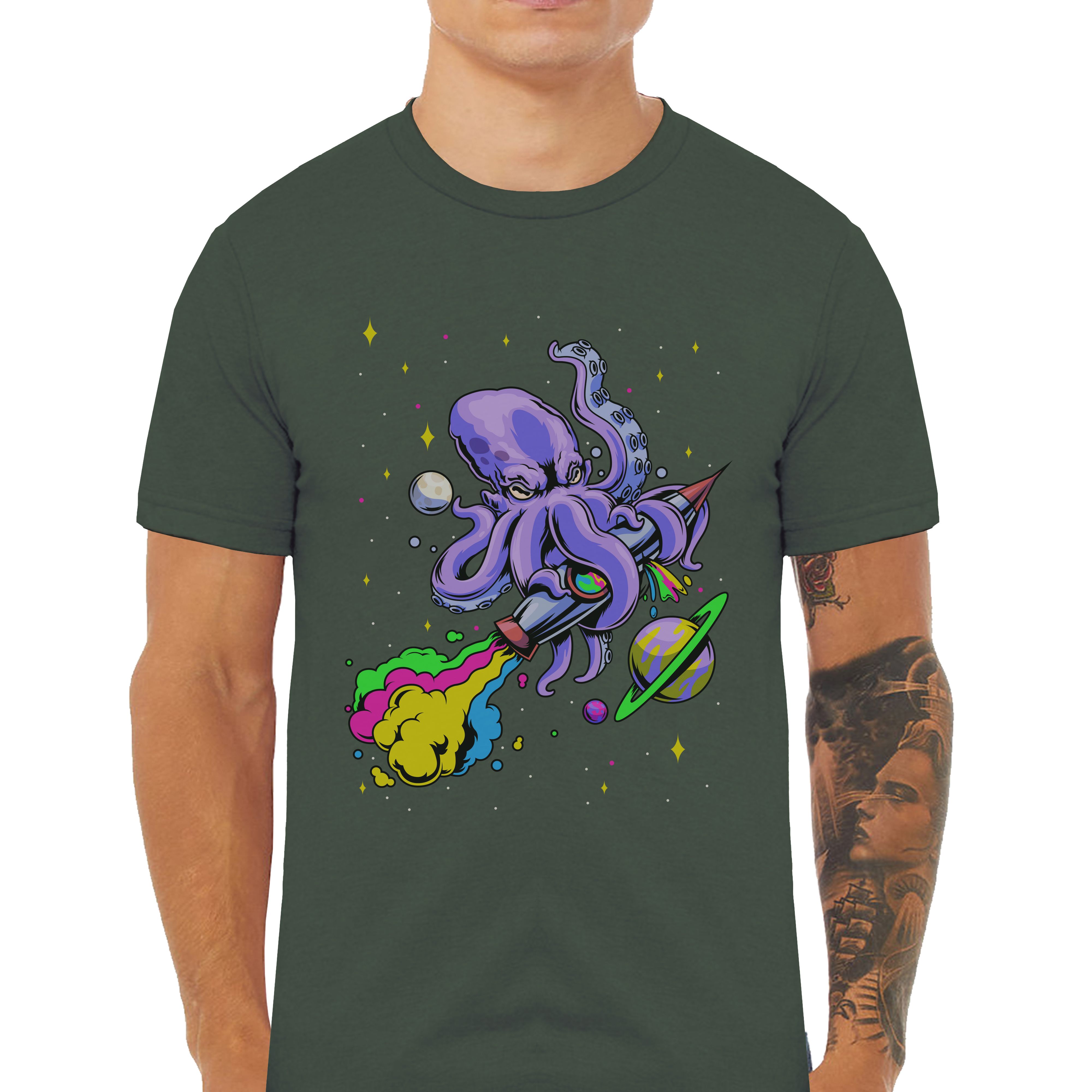 Octospace Classic Graphic T-Shirt - Cuztom Threadz